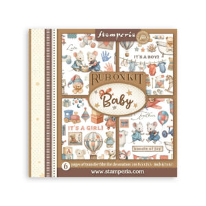 Stamperia Baby - Rub on kit 15x15 cm - Bilde 1