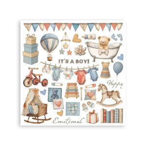 Stamperia Baby - Rub on kit 15x15 cm - Bilde 2
