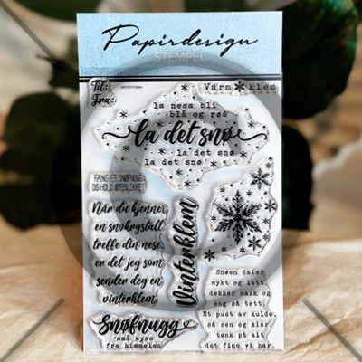 Papirdesign Stempel  Snøfnugg