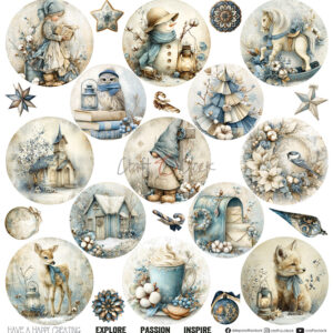 Craft O`Clock Craft O`Clock Snow Games - a set of papers 12x12 Blokk - Bilde 8