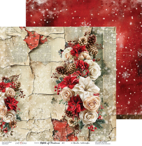 Craft O`Clock Spirit of Christmas - a set of papers 12x12 Blokk