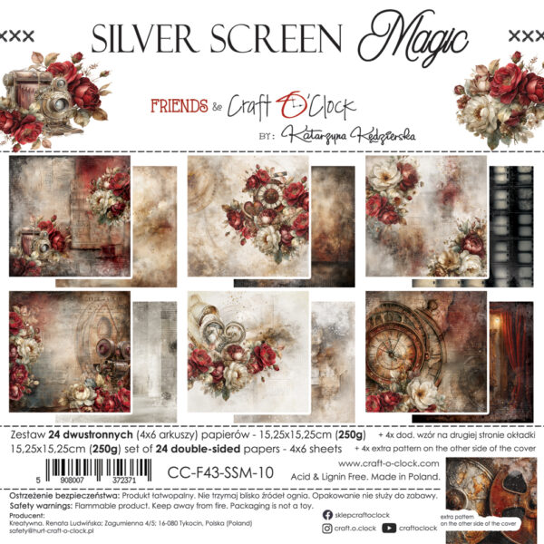 Craft O`Clock Shades Of Nature- a set of papers 6x6 Blokk