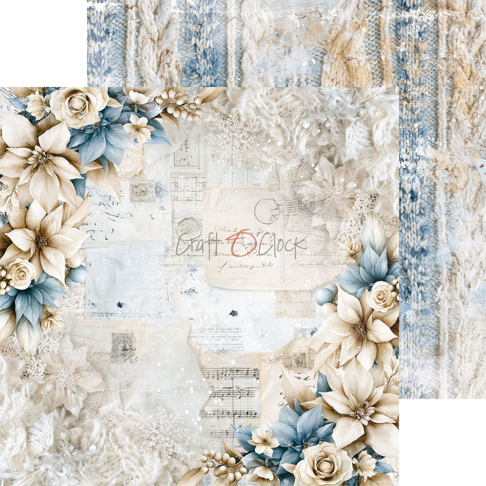 Craft O`Clock Snow Games - a set of papers 6x6 Blokk