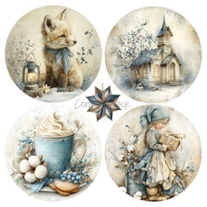 Craft O`Clock Snow Games - a set of papers 6x6 Blokk - Bilde 9