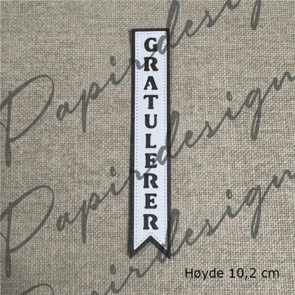 Papirdesign Die - Gratulerer 38 Vimpel