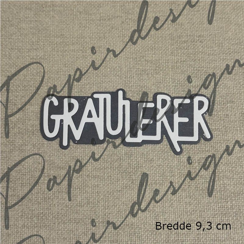 Papirdesign Die - Gratulerer 34 - Bilde 1