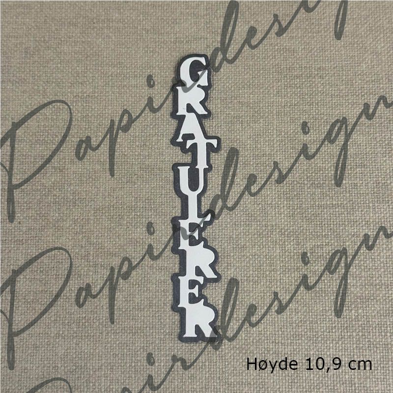Papirdesign Die - Gratulerer 37 - Bilde 1