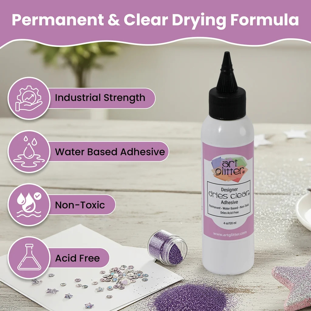 Art Glitter Glue - Clear - 16 oz