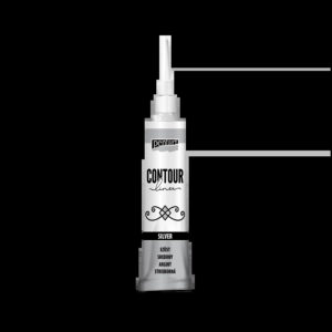 Pentart Contour liner 20 ml - Silver - Bilde 2