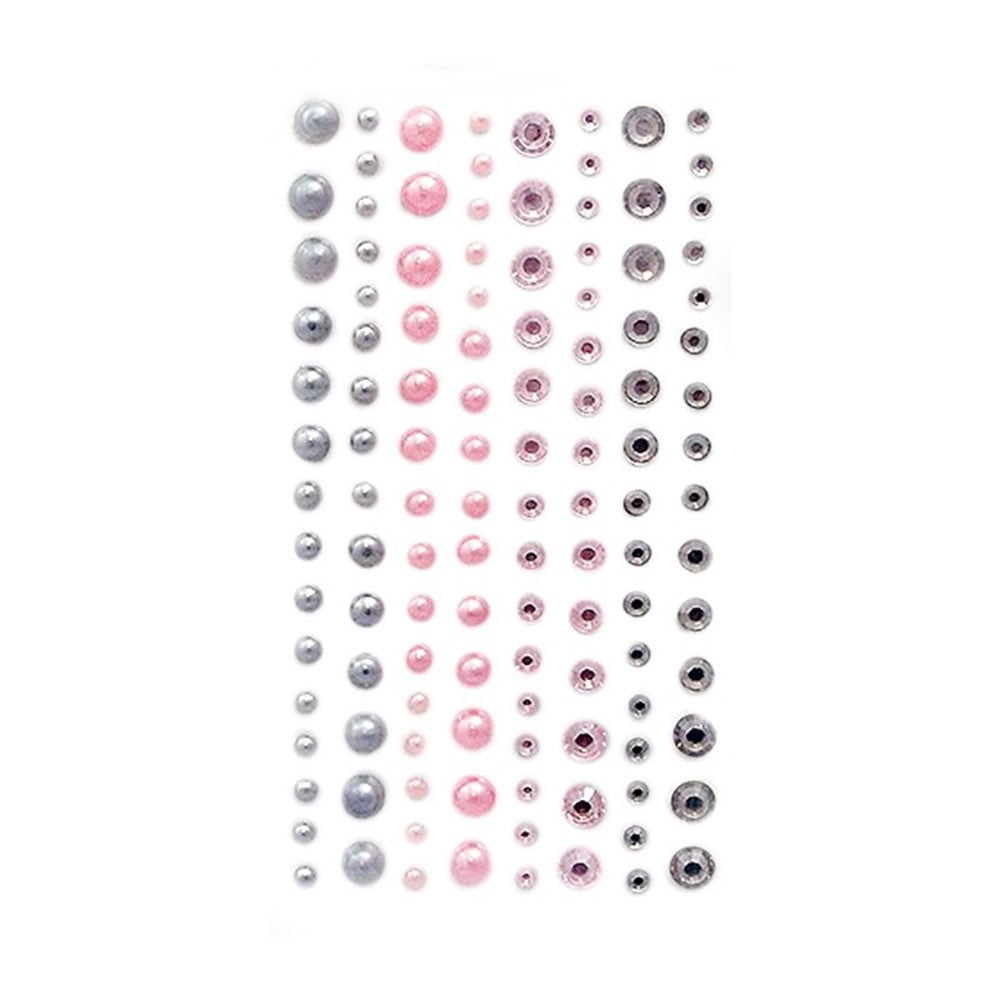 dpCraft Halvperler og strass m/lim 120stk – Modern Chic