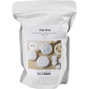 Såpemasse Hvit - 500g - Bilde 1